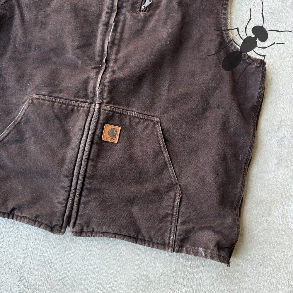 Carhartt WOMENS DKB brown work wear vest - Picture 2 of 4